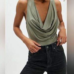 Free People Intimately When And Where Laurel Oak Bodysuit Size S New without Tag